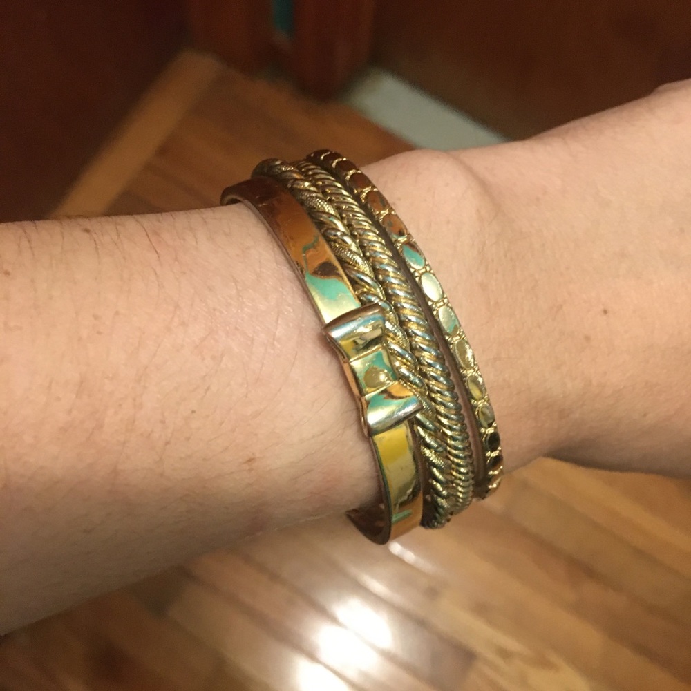 Gold bracelets